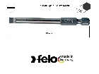 Flat-blade flat blade bit 73mm Felo