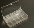 Sortimentsbox Kleinteile 10 Fächer transparent