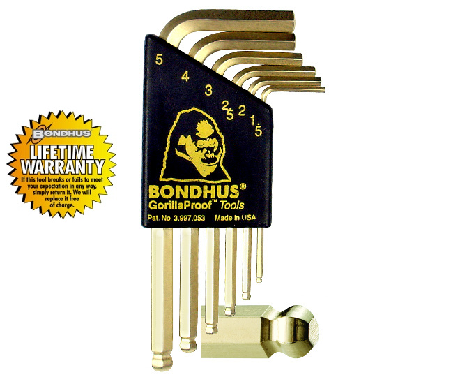 Sechskant Kugelkopf Bondhus GoldGuard Set 1,5-5mm