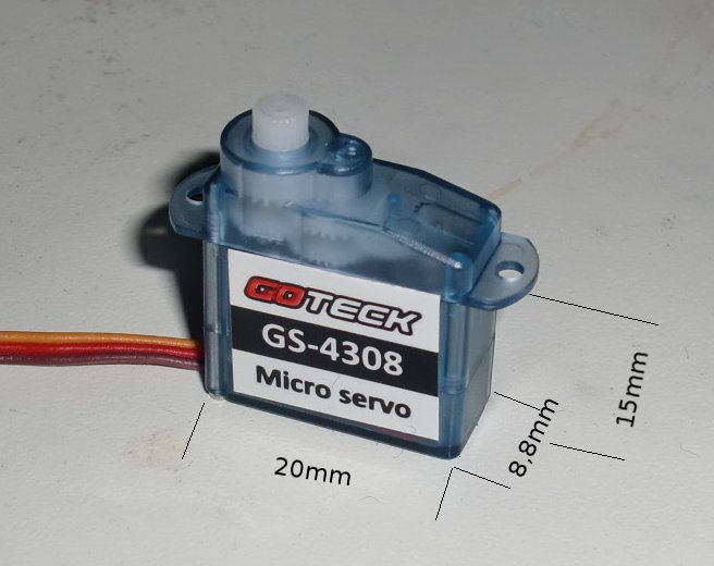 Micro Servo GoTeck 4,4g 8Ncm